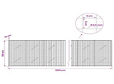 Gabion with 3.5 mm Wire and 5x5 cm Mesh 1200x10x100 cm 3462066