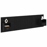 Headboard with Cabinet 3 pcs Black Oak Engineered Wood 3416068