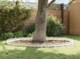 Lawn Edgings 20 pcs White 103 x 0.05 x 22 cm Steel 874811