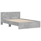 Bed Frame Concrete Grey Engineered wood, Plywood Small Double 3207514