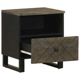 Bedside Cabinets 2 pcs Black 40x33x46 cm Solid Wood Mango 4017691