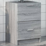 Sink Cabinet Grey Sonoma 40x37x59 cm Engineered Wood 848106