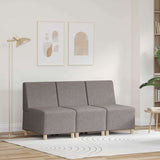 Modular Sofa Unit Armless 3 pcs Taupe 55 x 74 x 82 cm Fabric 3399798