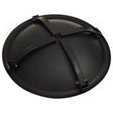 2-in-1 Fire Pit and BBQ with Poker 56x56x49 cm Steel 313352
