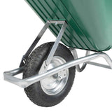 Wheelbarrow Green 90 L 150 kg Galvanised Steel and Plastic 4013466