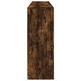 Sideboard with LED Lights Smoked Oak 162x37x100 cm 3209174