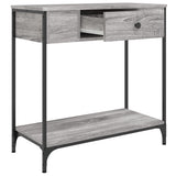 Console Table Grey Sonoma 75x34.5x75 cm Engineered Wood 834168