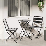 Garden Bistro Set Folding 3 pcs Anthracite Steel 42010316