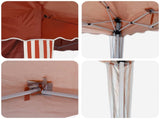 Pop-up Party Tent 195 x 195 x 245 cm Terracotta Oxford Fabric 42019732