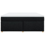 Box Spring Bed with Mattress Black 180x200 cm Fabric 3285396