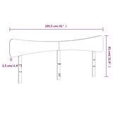 Headboard 200 cm Solid Wood Pine 844761