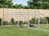 Chicken Coop Silver 200 x 150 x 100 cm Galvanised Steel 42042523