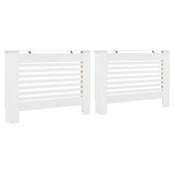 Radiator Covers 2 pcs White 112x19x81.5 cm MDF 3051374