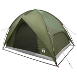 Camping Tent with Rainfly Water-resistant Dome Olive Green 42029004
