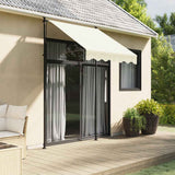Retractable Awning Cream 150x150 cm Fabric and Steel 368744