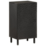 Side Cabinet Black 40x33x75 cm Solid Wood Mango 356843
