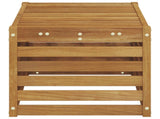 Outdoor Stool Bench Solid Acacia Wood Natural 79 x 43 x 37 cm 900681