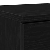 Sideboard 2 pcs Black Oak 30 x 30 x 70 cm Engineered Wood 862773