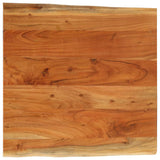Table Top 80x80x2.5 cm Rectangular Solid Wood Acacia Live Edge 370626