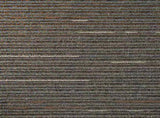 Carpet Tile Striped Dark Brown 50 x 50 cm 36 pcs PP and Bitumen 42032473