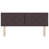 Headboard with Headboard Dark Brown 144 cm Faux Leather 42007244