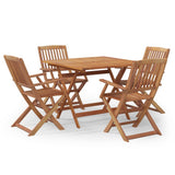 5 Piece Garden Dining Set Solid Wood Acacia 3152899