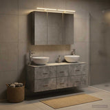 Bathroom Furniture Set 4 pcs Concrete Grey 3406738