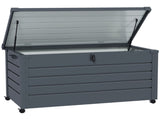 311L Galvanised Steel Garden Storage Box, with Lock - Dark Grey T3398P314189