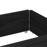 Pallet Collars 3 pcs Black 150x50 cm Solid Wood Pine 3295379