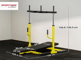 Vertical Leg Press Machine with Adjustable Leg, Back and Head Positions, 1" Standard Plate T3398P425069