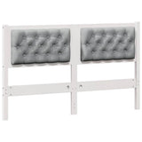Headboard Other White and light grey 150 cm Solid pine wood 879008