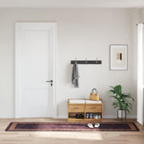 ZNTS Rug Washable 80x300 cm Black and Gold Anti Slip 337929