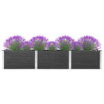 ZNTS Garden Raised Bed 300x50x54 cm WPC Grey 318099