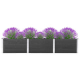 ZNTS Garden Raised Bed 300x50x54 cm WPC Grey 318099