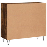 Sideboard Smoked Oak 90x34x80 cm Engineered Wood 828105