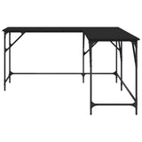 Desk Black 149x149x75 cm Engineered Wood 837582