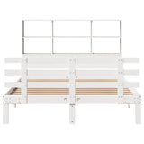 Bookcase Bed without Mattress White 120x190 cm Small Double Solid Wood Pine 3322746