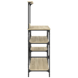 Baker's Rack Sonoma Oak 90x40x132 cm Engineered Wood and Metal 845417