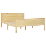Bed Frame without Mattress Solid Wood Pine 140x200 cm 322177