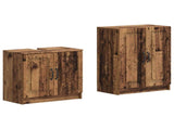2 Piece Bathroom Cabinet Set UTRECHT Old Wood Engineered Wood 3417655