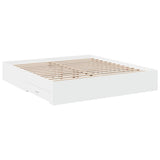 Bed Frame White Engineered wood, Plywood Super King Bed Frame 3280363