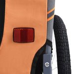 ZNTS Pet Bike Trailer Orange and Grey 91767