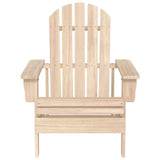 Garden Chair Natural Fir Solid Fir Wood Standard Ergonomic 315872