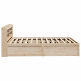 Bed Frame with Headboard 140x200 cm Solid Wood Pine 3307083