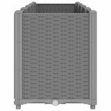 Garden Planter Light Grey 160x40x53 cm PP 367857