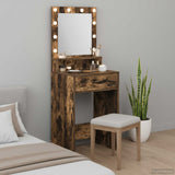 Dressing Table Smoked Oak 50 x 41 x 135 cm Engineered Wood 865095