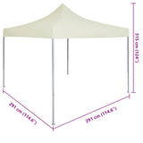 Party Tent Folding Cream 291 x 291 x 315 cm Oxford Fabric 42023541