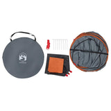 Privacy Tent Grey and Orange Pop-up Waterproof 4004136