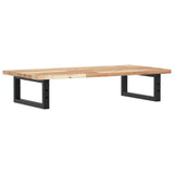 Basin Shelf Wall Mounted Steel and Solid Wood Acacia 3302665