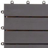 Decking Tiles 20 pcs Grey Wash 30x30 cm Solid Acacia Wood 3054432